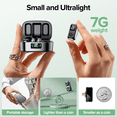 thumbnail image 4 of VEATOOL Wireless Lavalier Mini Microphone,USB-C Noise Canceling Lapel Lavalier Mic,Clip-On Mic with 45H Charging Case for Video Recording(2 TX + 2 RX), 4 of 9