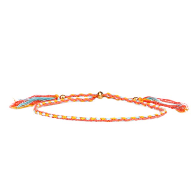 Bracelet Tressé Accessoire Mode Femmes Hommes Bracelet Bijoux Accessoires Fil Réglable Bracelets avec Frange Décors Type 6