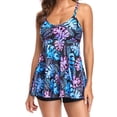 thumbnail image 2 of CEHVOM Ladies Sling Print Plus Size Bikini Split Swimsuit Two-piece Swimsuit, 2 of 8