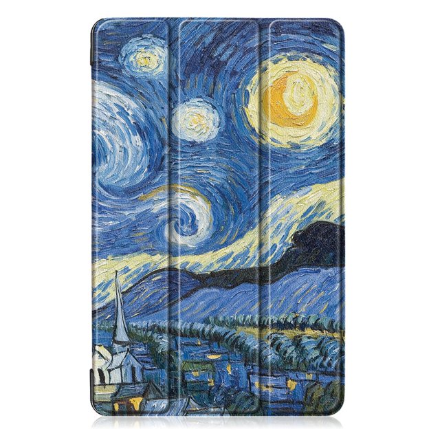 Case for Samsung Galaxy Tab A 10.1 T510 / T515 2019 - Ultra Slim Superlight Synthetic Leather Protective Case with Stand Function for Samsung Galaxy Tab A 10.1 Inch 2019 Tablet, Starry Night