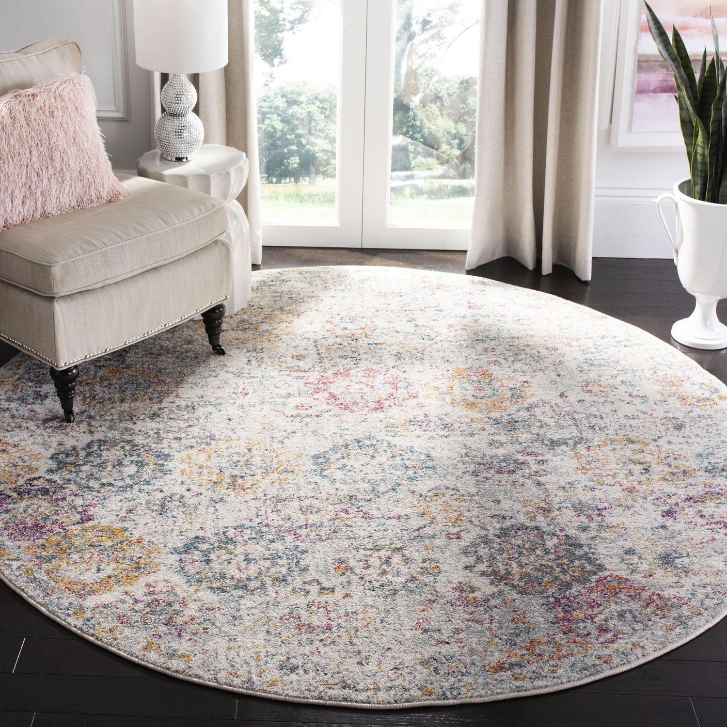 SAFAVIEH Madison Judith Geometric Floral Area Rug