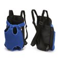 thumbnail image 4 of Pet Carrier Backpack, Pet Front Pack Easy Fit Hands Free Mesh Design Legs Out  for Outdoor Blue S, 4 of 8