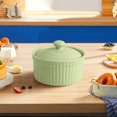 thumbnail image 3 of Ovzne Ceramic Small Baking Bowl Pudding Cup Oven Usable Dessert Bowl Pot Tableware Baking On Clearance, 3 of 5