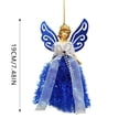 thumbnail image 3 of Christmas Tree Topper Angel, Made of High-quality Plastic, with Hanging Rope, for Christmas Decorations, Can be Used as Tabletop or Tree Ornament, 3 of 4