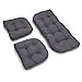 thumbnail image 3 of U-Shaped Twill Tufted Settee Cushion Set (Set Of 3), 3 of 3