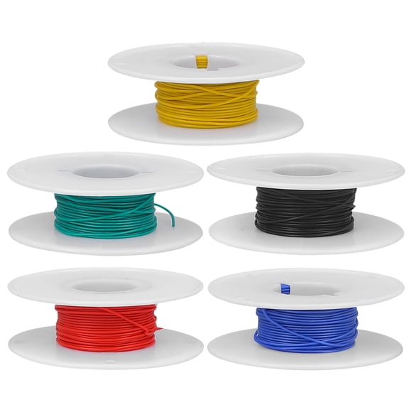 MOVTOTOP 5Pcs Insulated Copper Wire for Electrical Repairs and Diy Enthusiasts
