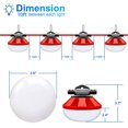 thumbnail image 4 of FungLam Heavy Duty LED Construction String Light, 50 Ft, 5 Lights, 5000 Lumens 50 Watts, Linkable, 4 of 5