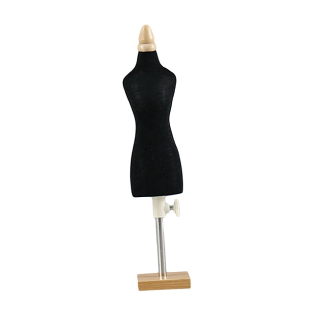 Mannequins de Forme de Robe de Poupée Corps Vêtements de Poupée Forme Accessoires Photo Mini Miniature Mannequin de Couture pour Jardin Féerique Pièces de Poupée BJD Base Carrée 26 cm