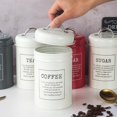 thumbnail image 3 of Rongfmy Metal Kitchen Canister Set coffee and tea Sugar Storage Jars Containers for A White, 3 of 9