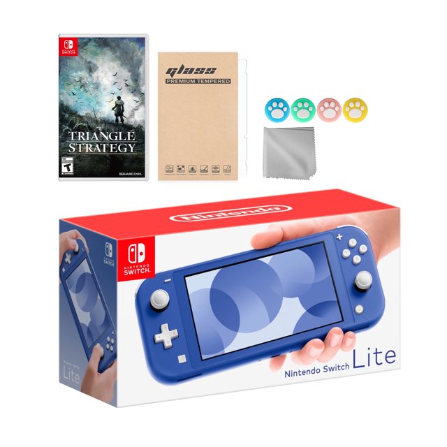 Nintendo Switch Lite Bleu, Triangle Strategy & Accessoires Mytrix