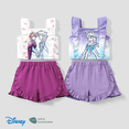 thumbnail image 2 of Disney Disney Frozen Elsa & Anna 2pcs Naia™ Gradient Print Camisole with Ruffled Shorts Set, 2 of 6