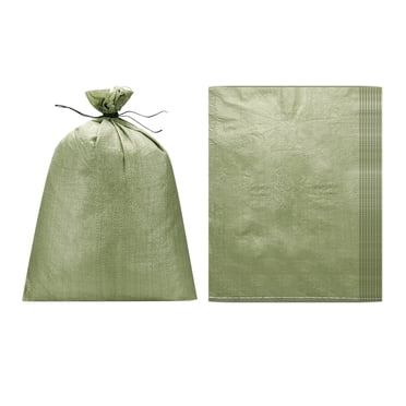 Uxcell Sacs de Sable Robustes, (15.8"x19.7 Pouces, Gris) (10 Pcs), Sacs de Sable Vides Sacs de Sable en Polypropylène Tissé Sacs de Sable Convenant pour - Poids d'Inondation Construction Sac Terre Maisons