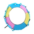 thumbnail image 3 of braveheart Housse de Ressort de Trampoline Résistante aux Déchirures Épaisse Cadre Résistant à l'Eau Coussinet Rond Jaune Bleu Rose 1,4 m, 3 of 6