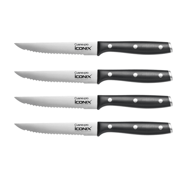 :Pro® iconiX® Cuisine : Ensemble de 4 Couteaux à Steak 12,5 cm 5 Po