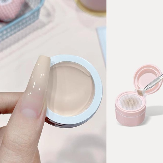 SharkTRUE Solid Air Cushion Pat Gel Washable Frosted Texture Line Blush Nail Free Cover Lacquer Dyeing