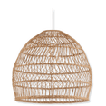 thumbnail image 1 of Bouclair Rattan Natural Ceiling Lamp 18 X 16 in (45.72 X 40.64 cm), 1 of 9