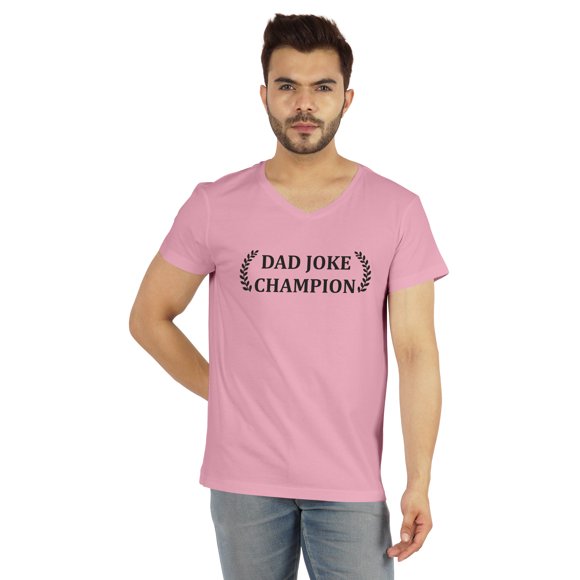 Inkmeso Men's Printed Graphic Dad Joke Champion€ Tshirt Jersey Shirt Funny Quote Tee Shirt For Daddy/Fathers
