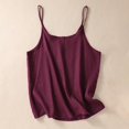 thumbnail image 1 of UPPADA Womens Crewneck Tank Tops Summer Sleeveless Scoop Neck Tees Solid Color Basic Slim Fitted Cami Shirts Womens Tank Tops Camisole Top Built In Bra Adjustable Straps,Prime Two Day Deals, 1 of 3