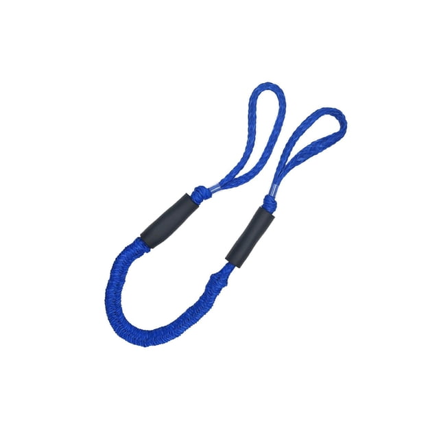 Elastic Boat Bungee Dock Line Bungee Pontoon Dock Lines Kayak Docking Rope Boat Dock Line Stretches to 5.5ft Blue