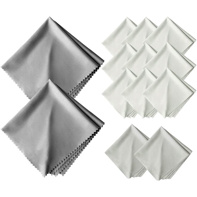 Eyeglasses Cleaning Cloths, Screens, Lens Wipe for All Electronic Device Screens(2 Pack Anti-Fog Wipe, 2 Pack Large Size and 9 Pack Small Size Microfiber Cleaning Cloths)