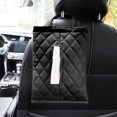 thumbnail image 1 of Save Big! Diamond Leather Car Tissue Box, Seat Back Hanging Tissue Holder, Car Interior Two-Use DIY Tissue Box, Stylish Paper Organizer for Car and Home, 1 of 7