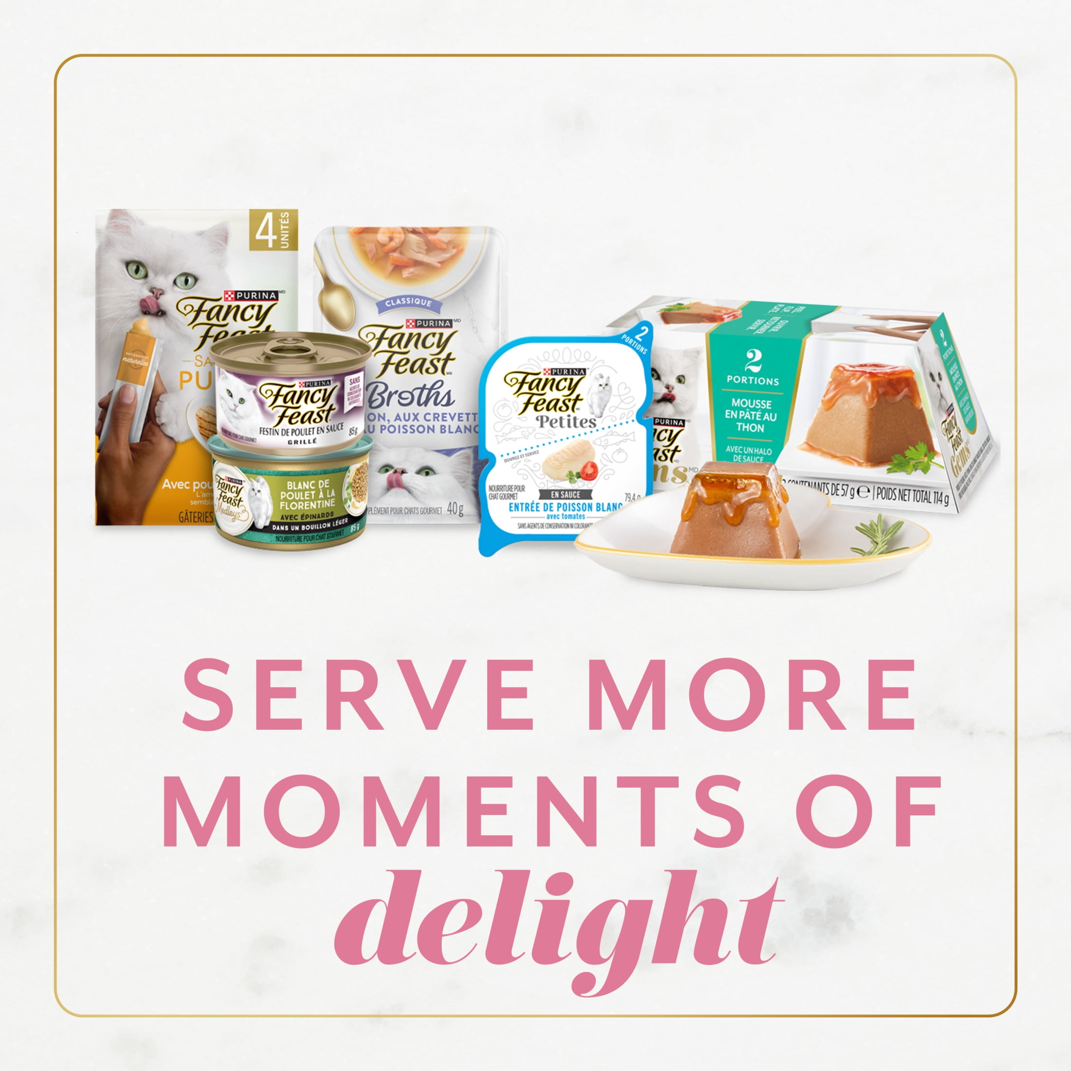 Fancy Feast Gems Mousse en Pâté avec Saumon, Nourriture Humide pour Chats, 57 g x 2
