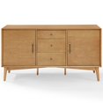 thumbnail image 3 of Crosley Landon 3 Drawer Sideboard in Acorn, 3 of 11