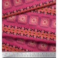 thumbnail image 3 of Soimoi Velvet Fabric Geometric African Print Fabric by Yard 58 Inch Wide, 3 of 3