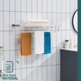 thumbnail image 3 of Matte Towel Rack ‘‘ Bathroom Towel Shelf with Double Towel Bars SUS Stainless Steel Wall Mounted BBK, 3 of 7