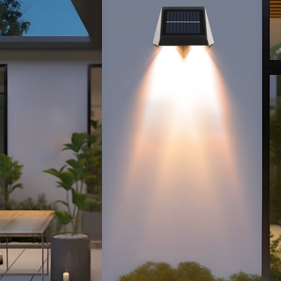 Solar Wall Light Outdoor Courtyard Lamp with Panel | Waterproof Night Lighting for Villa Garden Patio | Motion Sensor Wall Decor for Driveway Pathway Fence Entryway