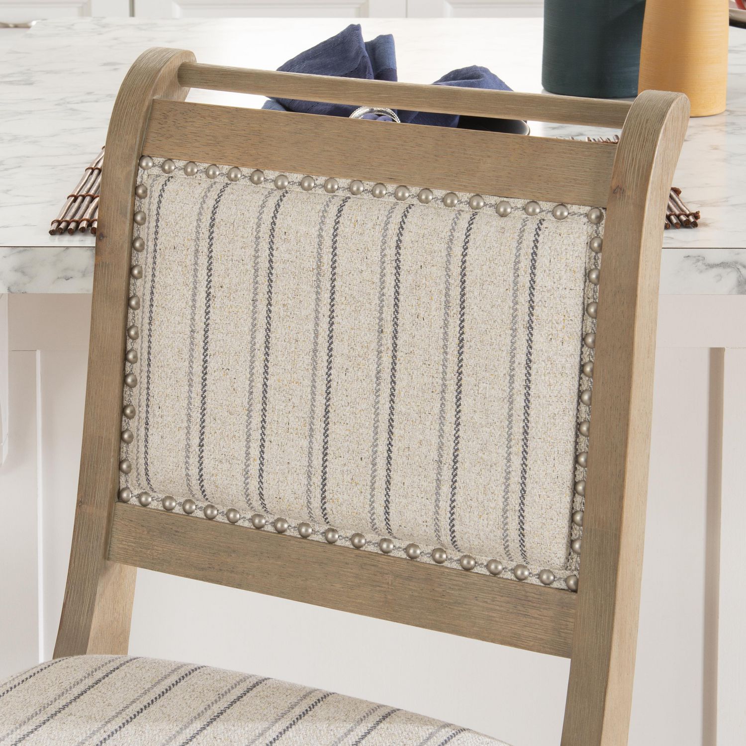 Tabouret de comptoir gris Perle