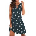 thumbnail image 1 of TJAZFJPA Robes d'Été Femmes Tendance 2025 Robe Élégante pour Femmes Col Rond Robe Débardeur Robe Décontractée à Imprimé Floral Robe Athlétique Robes en Cuir pour Femmes, 1 of 5