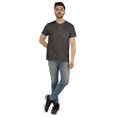 thumbnail image 3 of Inkmeso Solid Henley T-Shirt For Mens Cotton Short Sleeve Tee Shirts Pocket Shirt, 3 of 7