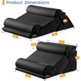 thumbnail image 2 of Wedge Pillows for Adult Adjustable Bed Wedge Pillow for Post Surgery Triangle Pillow Headboard with Bolster Cushion for Sleeping Acid Reflux Neck & Back Support and Dark G, 2 of 9