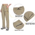 thumbnail image 4 of Little Donkey Andy Pantalon Cargo Léger à Séchage Rapide pour Femmes, Randonnée, UPF 50+, Extensible, Décontracté, Khaki TTG, 4 of 5