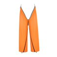 thumbnail image 2 of QualitChoice Pantalon de Pluie Imperméable pour Hommes Femmes Pantalon Randonnée par-Dessus Pantalon Léger Pluie Orange 101CM, 2 of 6