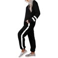 thumbnail image 3 of Innerwin Jogger Set Long Sleeve Ladies Sweatsuits Jogging Pullover Loungewear Two Piece Outfit Black XL, 3 of 7