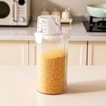 thumbnail image 2 of Food Grade Plastic Kitchen Storage Container - Airtight Insect-Proof Cereal Bin with Transparent Window, Large Capacity Rice/Flour Storage Box for Pantry Organization(4.3x3.9x9.3 in), 2 of 7