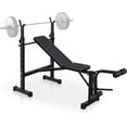 thumbnail image 1 of QinaQin Olym-pic Adjustable Weight Training Bench Set with Squat Rack, Home Fitness Bench Press, Preacher Curl Mat, and Leg Trainer, 1 of 6