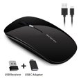 thumbnail image 3 of JUNWELL Wireless Mouse Silent Rechargeable Computer Mouse with USB Nano Receiver, 3 of 6