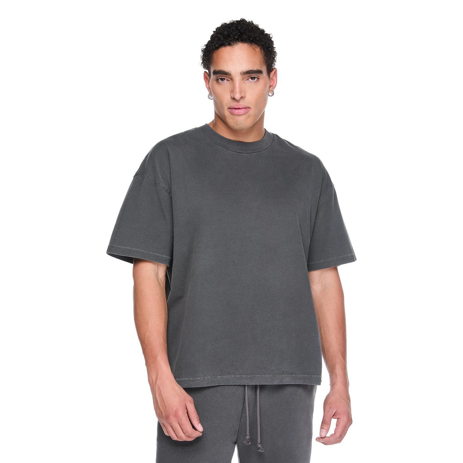 T-shirt surdimensionné à manches courtes No Boundaries pour hommes