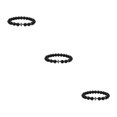 thumbnail image 1 of maskred Gifts Unisex Bracelets With Exquisite Beads For Thoughtful Presents Exquisite glossy black 3Set, 1 of 6