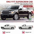 thumbnail image 4 of YITAMOTOR Floor Mats Compatible with 2015-2025 Ford F-150 Super Crew Cab with 1st Row Bench Seats, 1st & 2nd Row All Weather Protection, black,Bench seating, 4 of 4