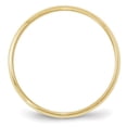 thumbnail image 2 of 10KY 2mm LTW Half Round Band Size 7 Size 7, 2 of 4