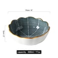 thumbnail image 3 of Qeeadeea Small Round Baking Dish Set Of 2, Colorful Ceramic Pie Pan, Round Pie Dish, Morandi Color Tableware-dark grey-15x15x5cm, 500ml, 3 of 7