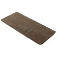 thumbnail image 1 of Brown Microfiber Polyester Double Sink Bath Mat Runner - 48"L x 20"W, 1 of 6