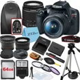 thumbnail image 1 of Canon EOS Rebel T7 Appareil Photo Reflex Numérique avec Objectif 18-55mm, Mémoire 64 Go, Trépied, Sac à Dos et Ensemble ZeeTech, 1 of 2