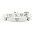 thumbnail image 1 of Collier pour Chien en Forme de Cœur Argenté Blanc Taille 12, 1 of 2