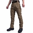 thumbnail image 2 of Lenago Shorts Cargo Grande Taille Salopettes Homme Automne Extérieur Multi-Poches Résistant à l'Usure Ajusté Extensible Pantalons Cargo en Liquidation, 2 of 3