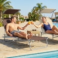 thumbnail image 2 of Outsunny Outdoor Reclining Lounger w/ Sun Shade, 2 of 10